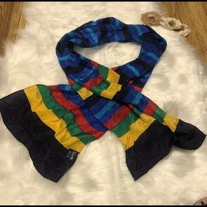 Vintage Honey Scarf Rainbow 100% Silk